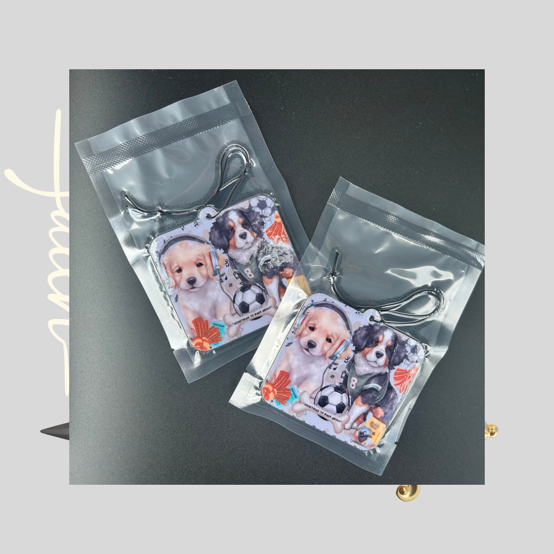 LASGC Ballin' To Dogtreat Tunes Car Air Freshener (Lemon Scent)