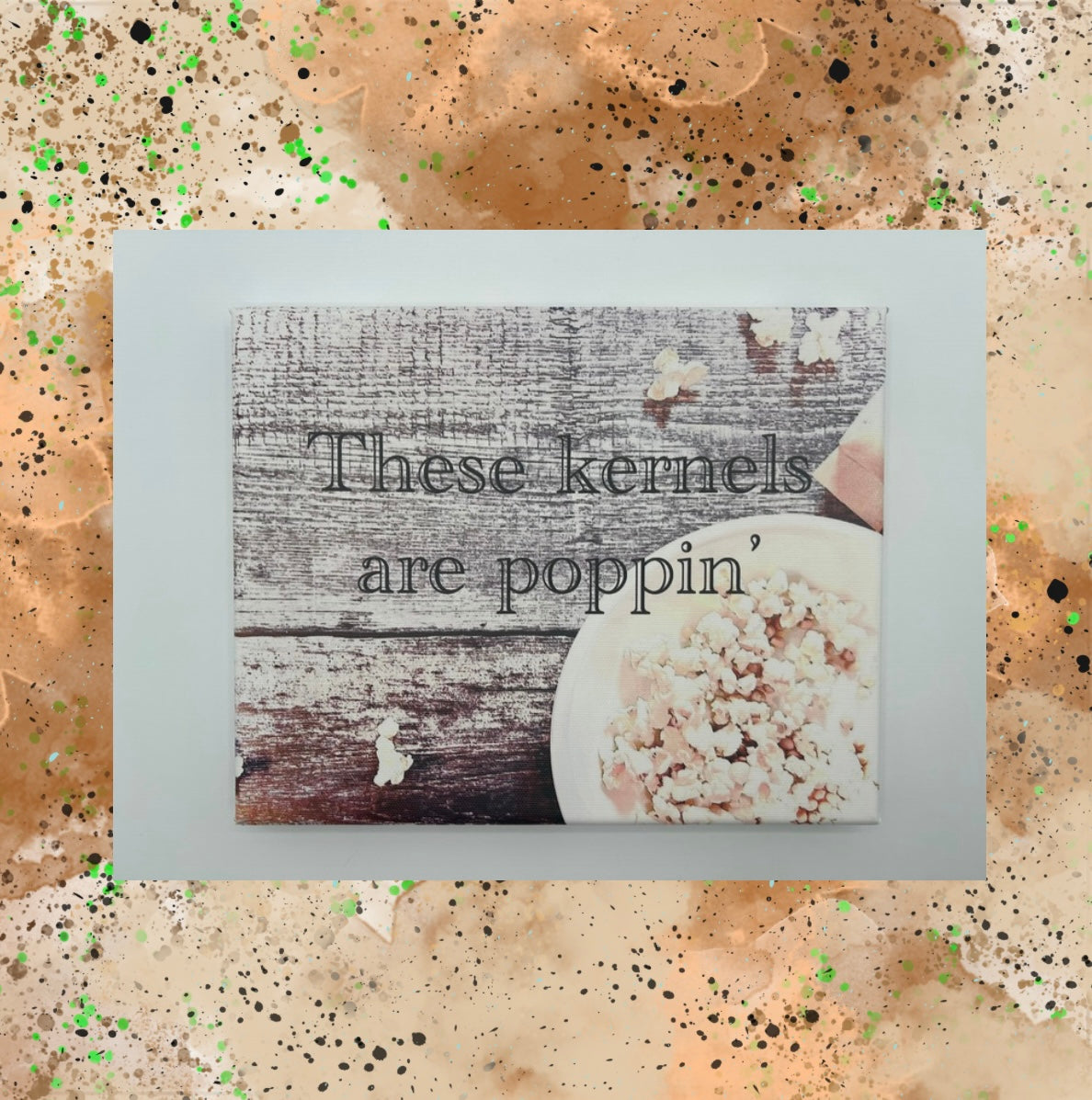 8 x 10 Popcorn Canvas - Universal Image