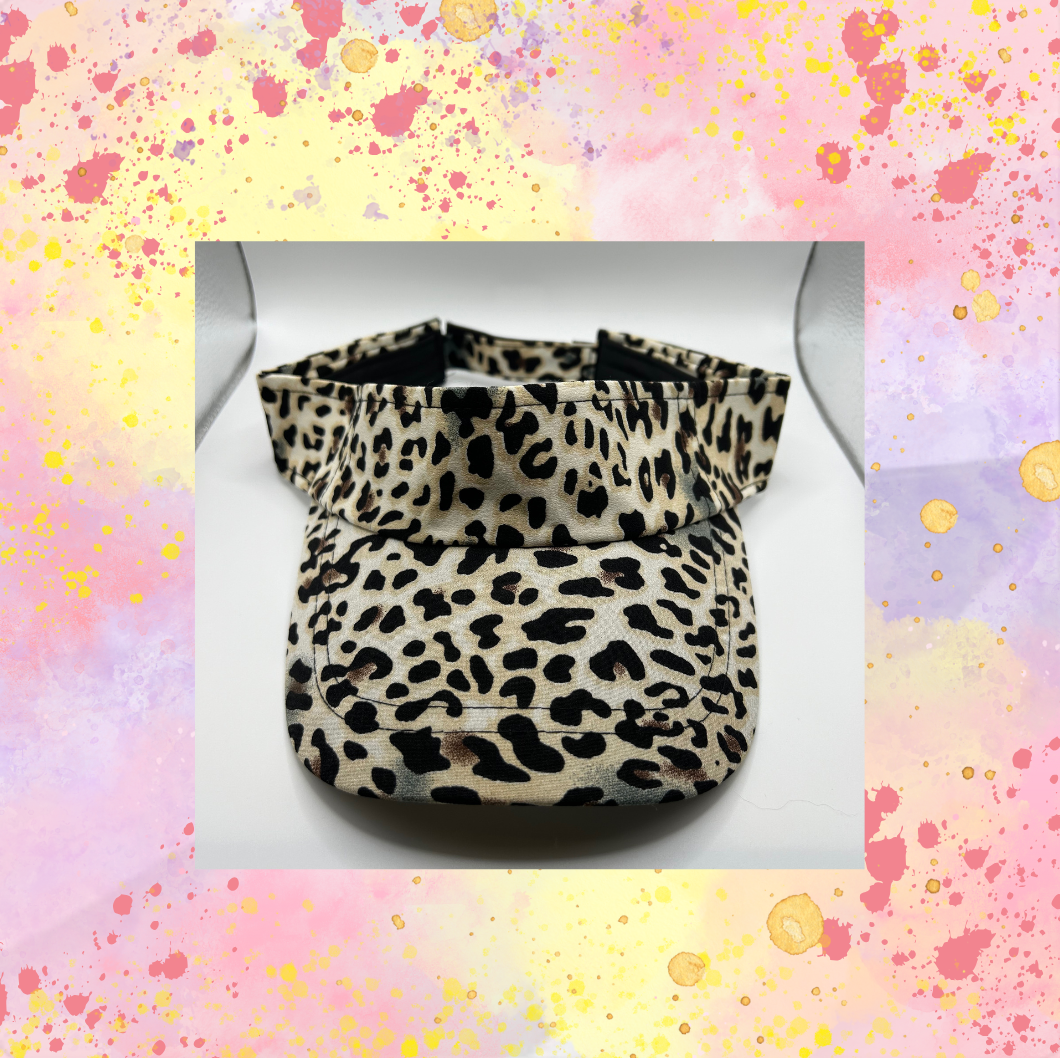 Leopard Print Sun Visor