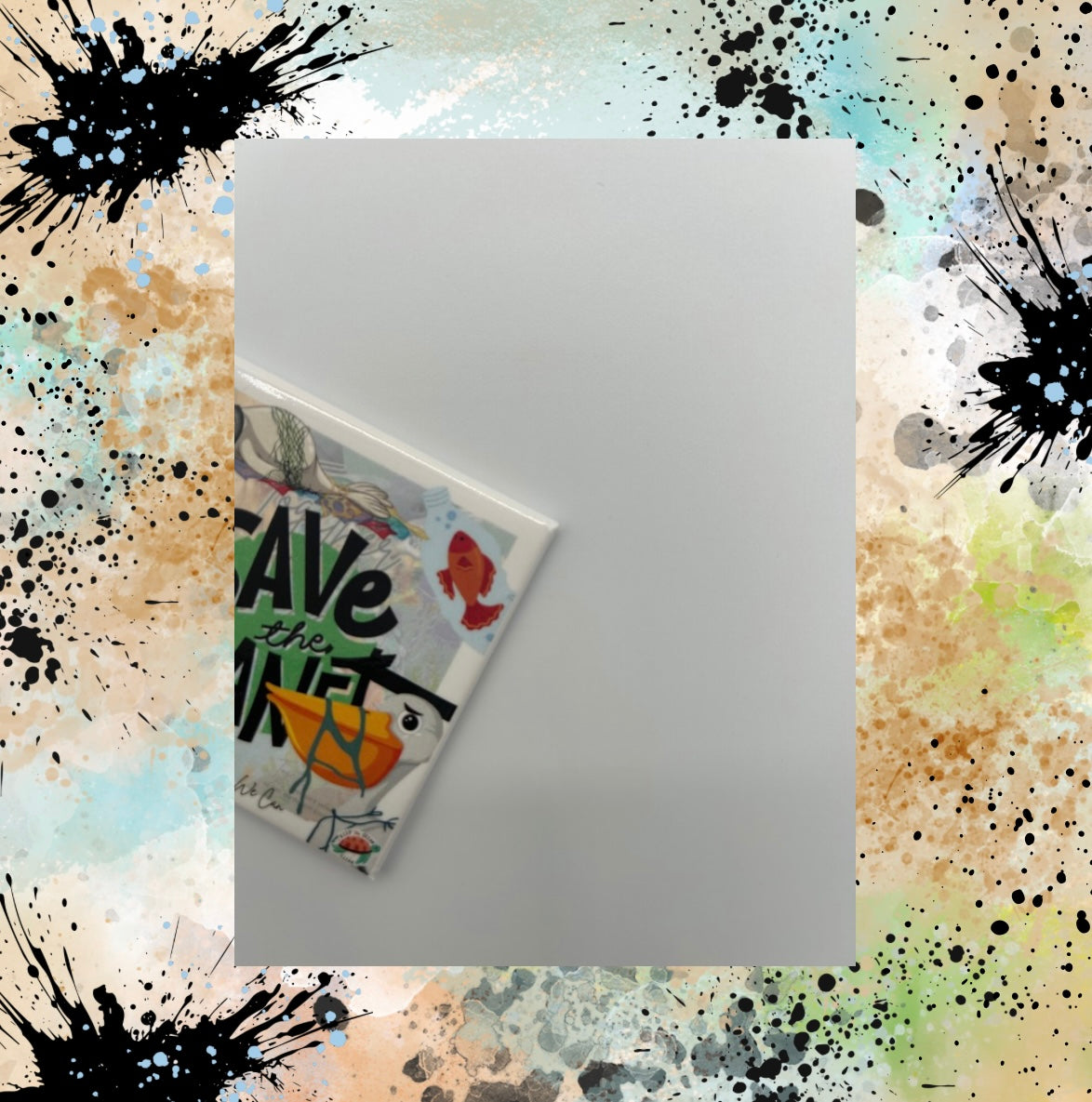 Together We Can Save The Planet Series #1 2.5 inch Square Magnet - Universal Image