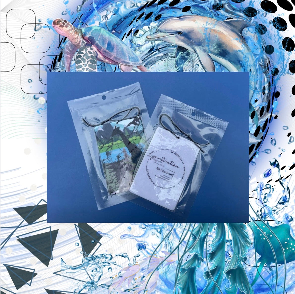 LAGC Giraffe Car Air Freshener - Marine Forest Scent