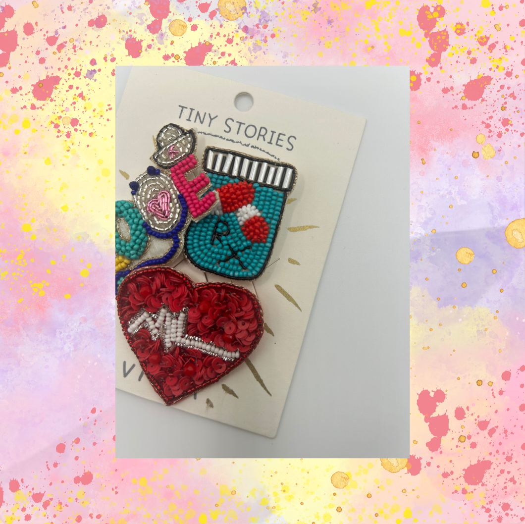 Nurse Pins (Set Of Three Pins)