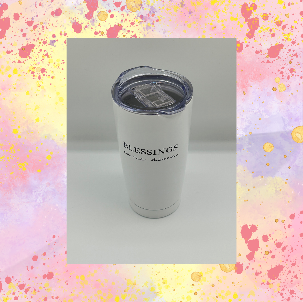 Prayers Go Up, Blessings Come Down Tumbler 20oz