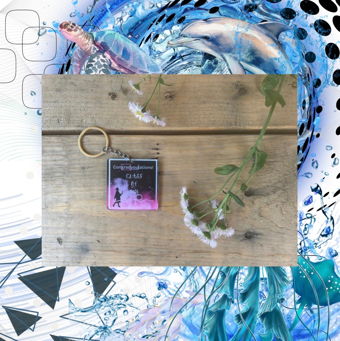 Congradyoulations 2026 keychain - gifts for her