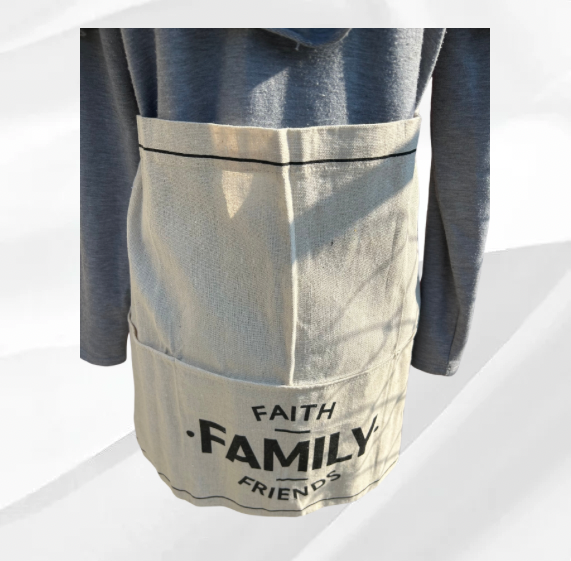 Faith, Family, Friends Half Apron - Medium to 5x waist