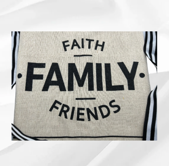 Faith, Family, Friends Half Apron - Medium to 5x waist