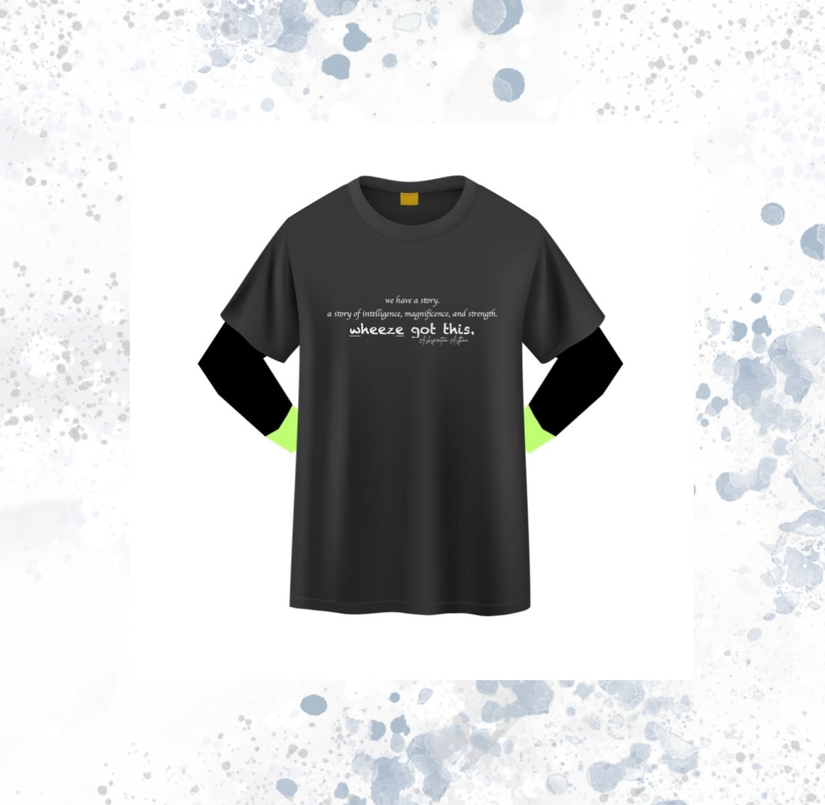 Ashspiration Asthma Wheeze Got This Youth Short Sleeve T-Shirt (Size Small)