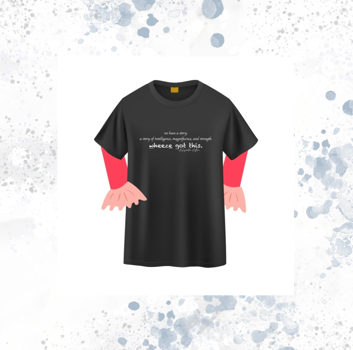 Ashspiration Asthma Wheeze Got This Youth Short Sleeve T-Shirt (Size Medium)