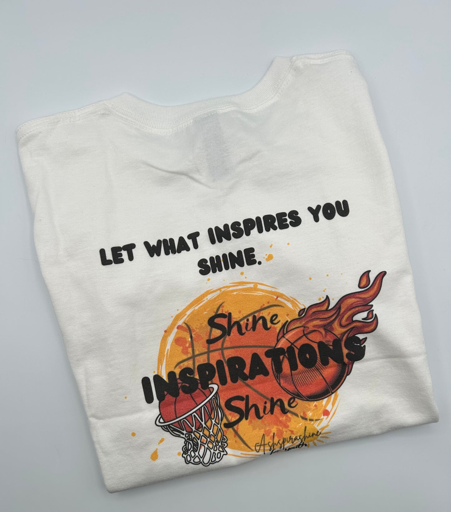 Ashspirashine For Youth Boy - Basketball T-Shirt (Medium)