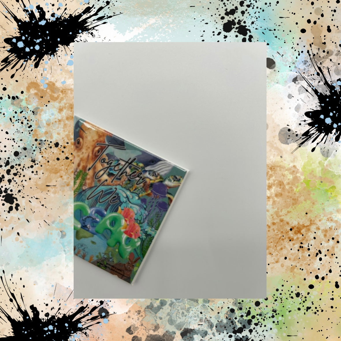 Together We Ocean 2.5 inch Square Magnet - Universal Image