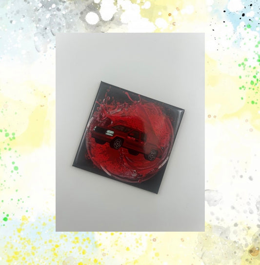 2.5 Inch Inspiration Red Truck Magnet