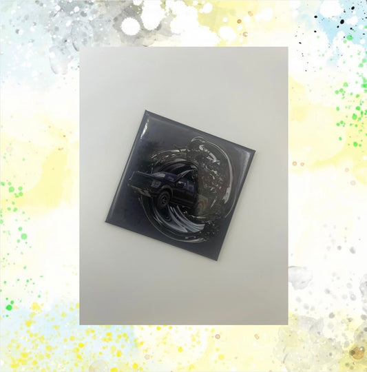 2.5 Inch Inspiration Black Truck Magnet