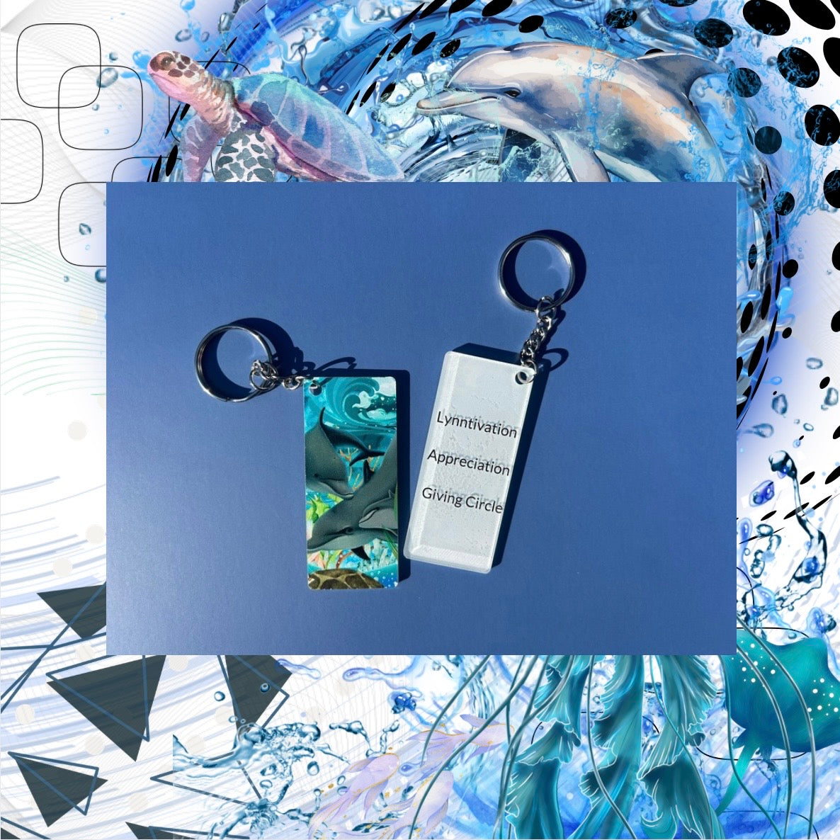 LAGC Dolphin Keychain (External Printing)