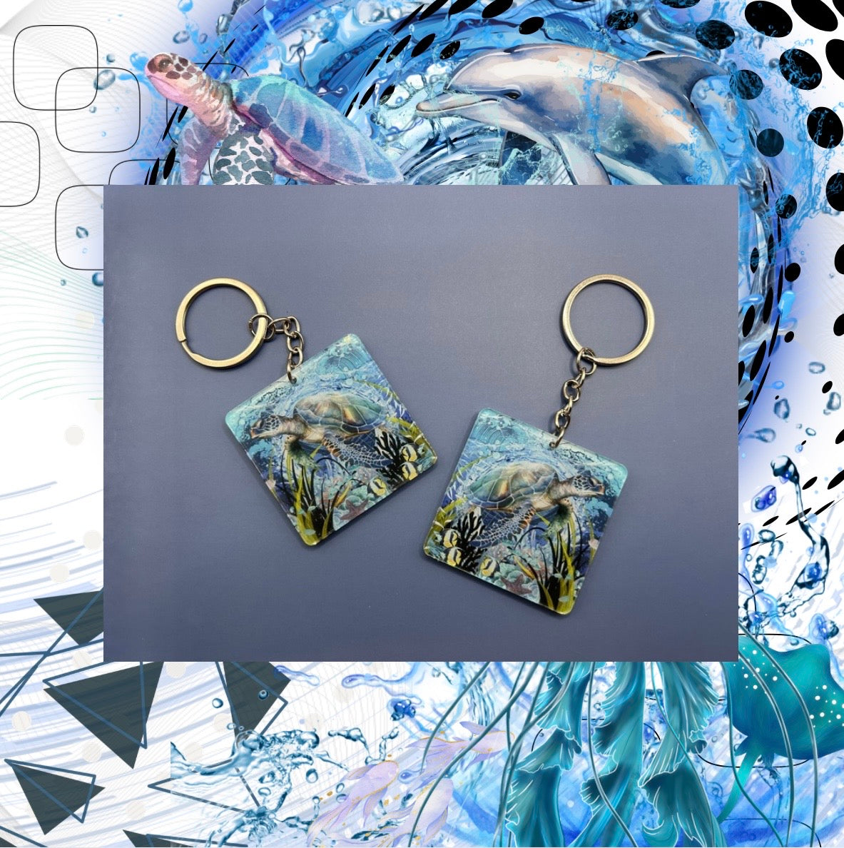 LAGC Turtle Keychain (Internal Printing)