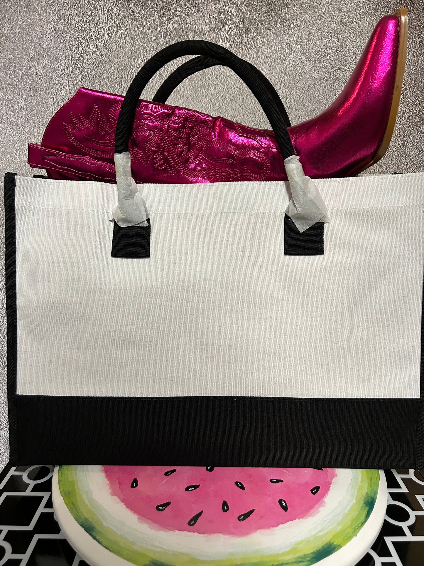 Sparkle and Shine Canvas Tote