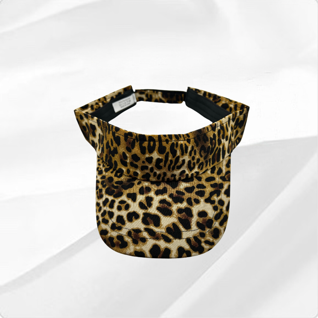 Leopard Print Sun Visor