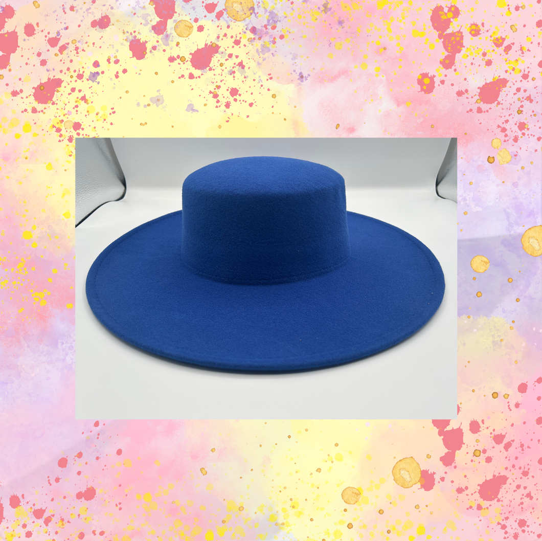 Royal Blue Felt Hat