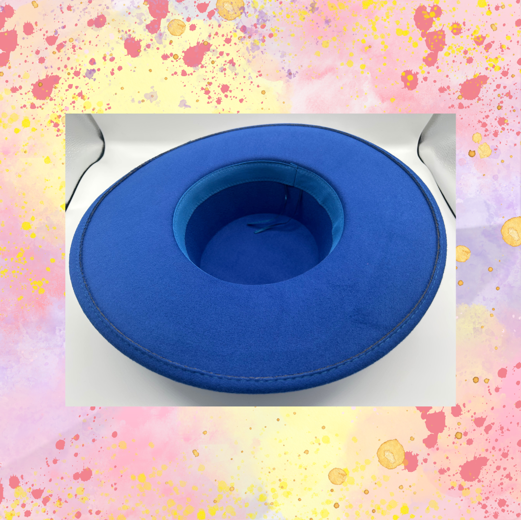 Royal Blue Felt Hat