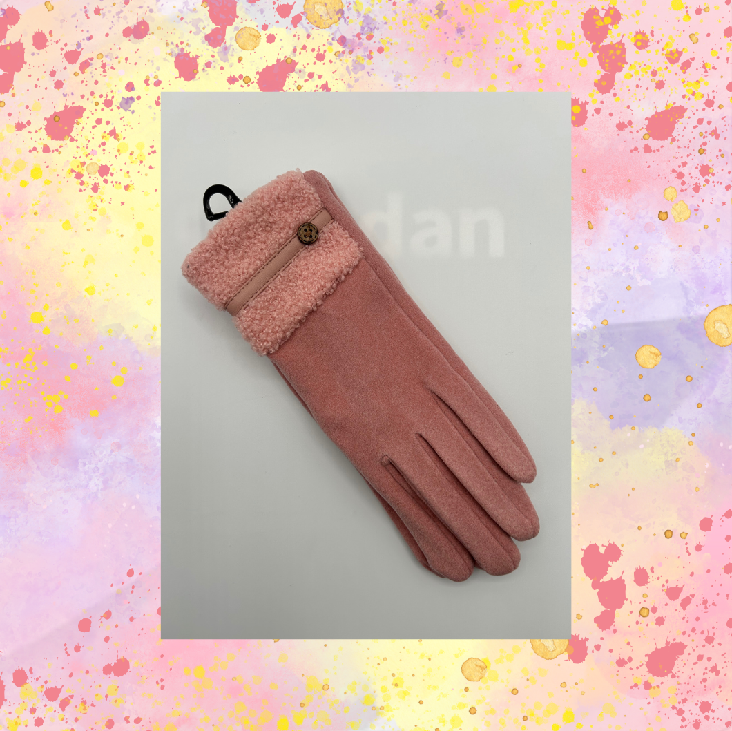 Pink Smart Touch Gloves