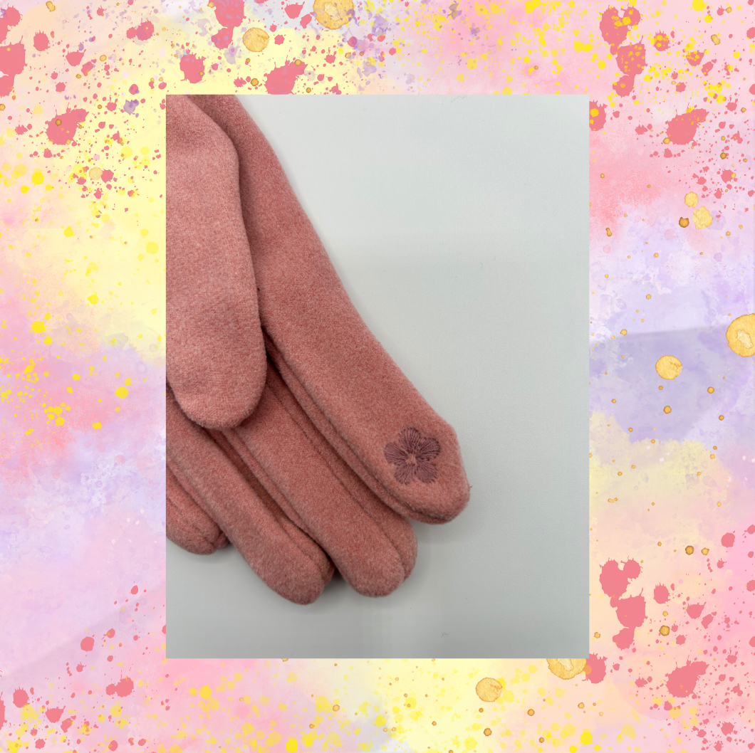 Pink Smart Touch Gloves