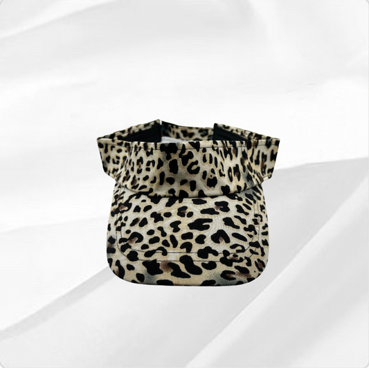 Leopard Print Sun Visor