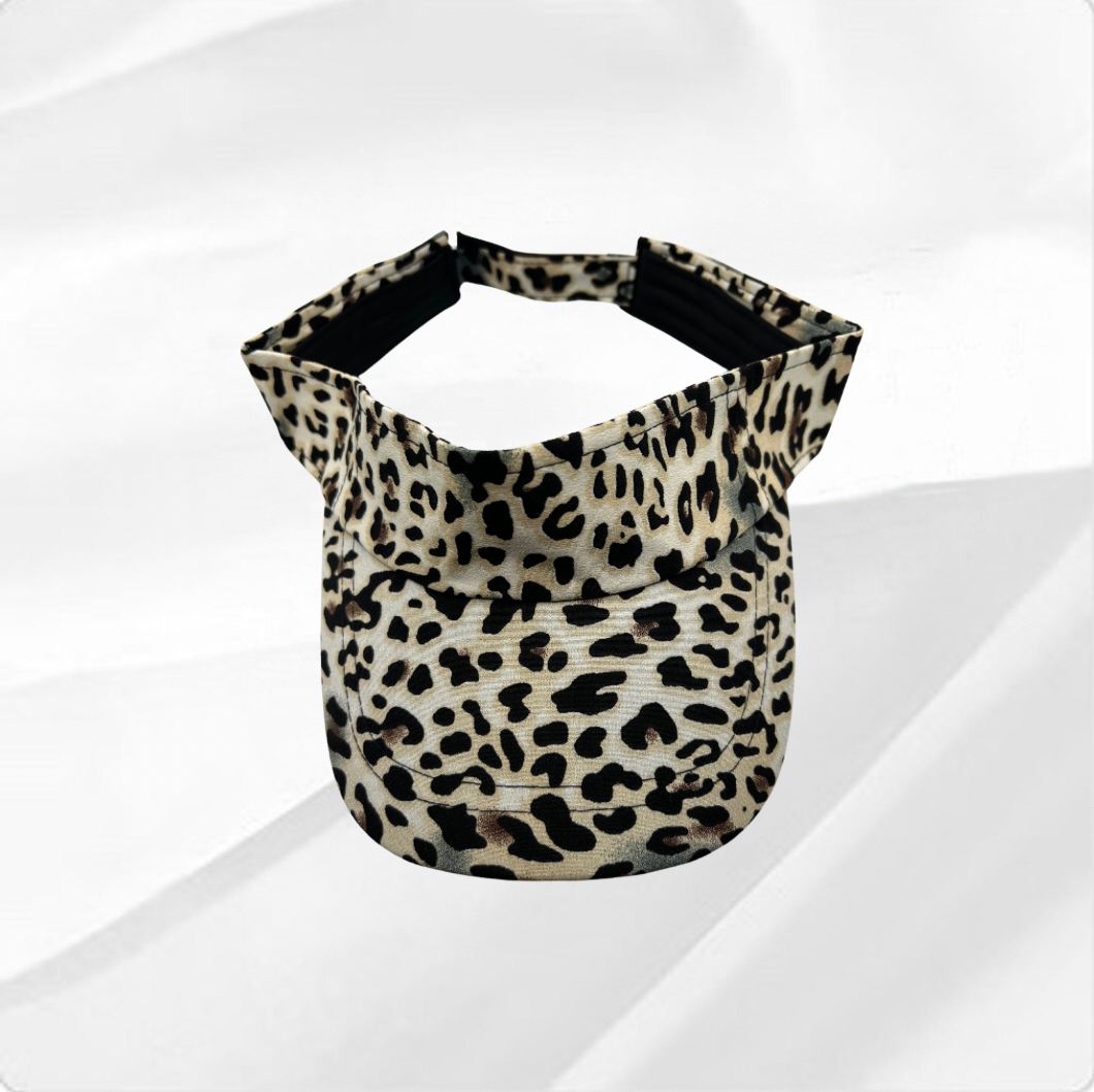 Leopard Print Sun Visor