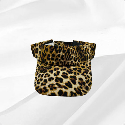 Leopard Print Sun Visor