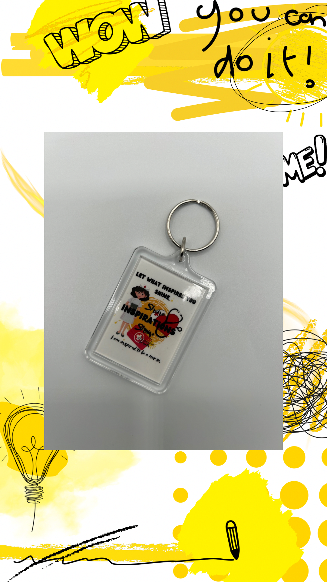 Ashspirashine Career Inspired Nurse Keychain For Youth - Gifts For Her