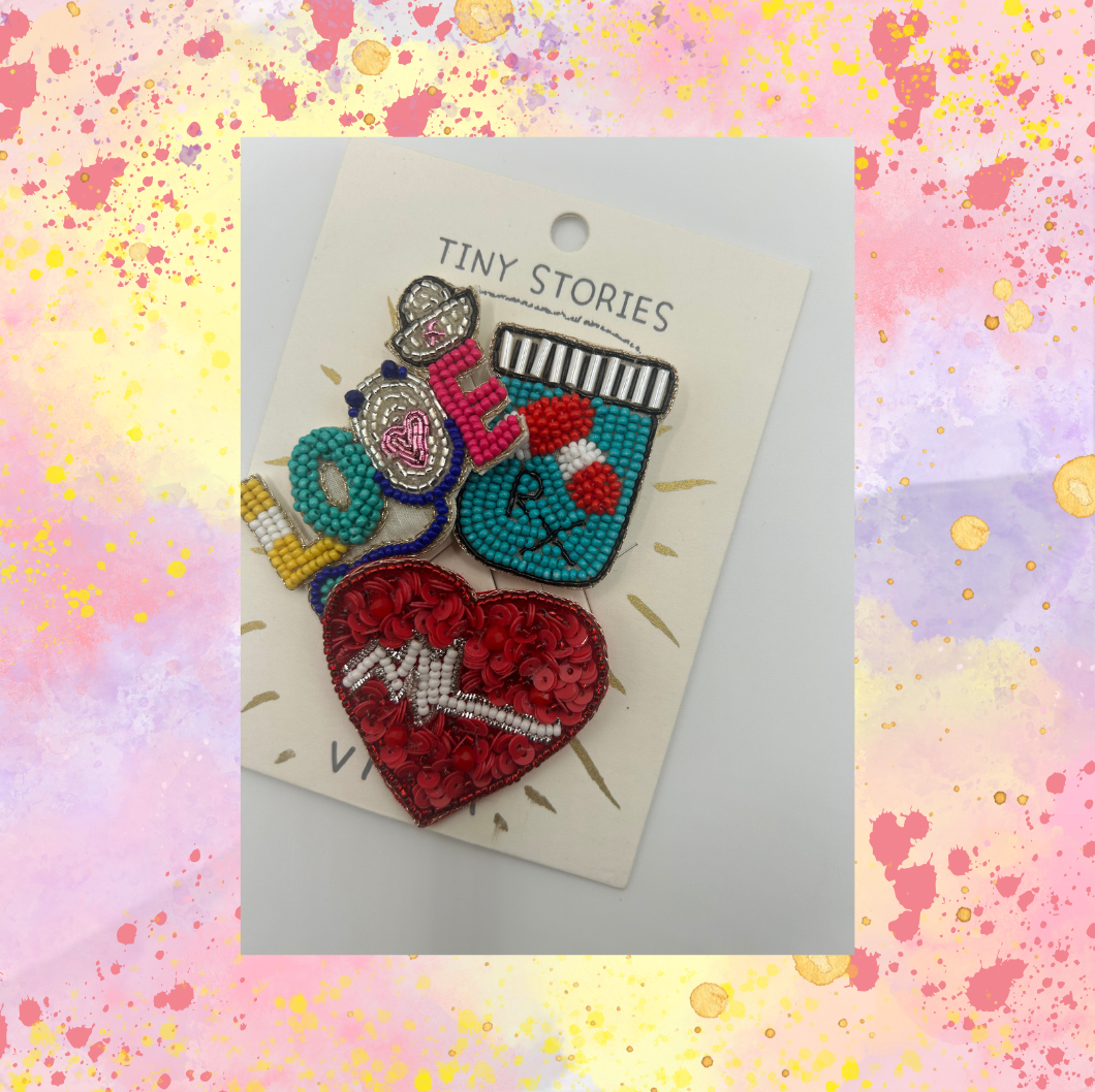 Nurse Pins (Set Of Three Pins)