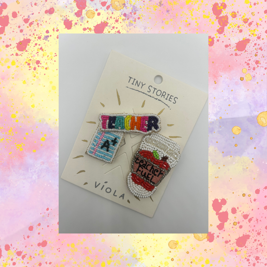 Teacher Pins (Set of Three Pins)