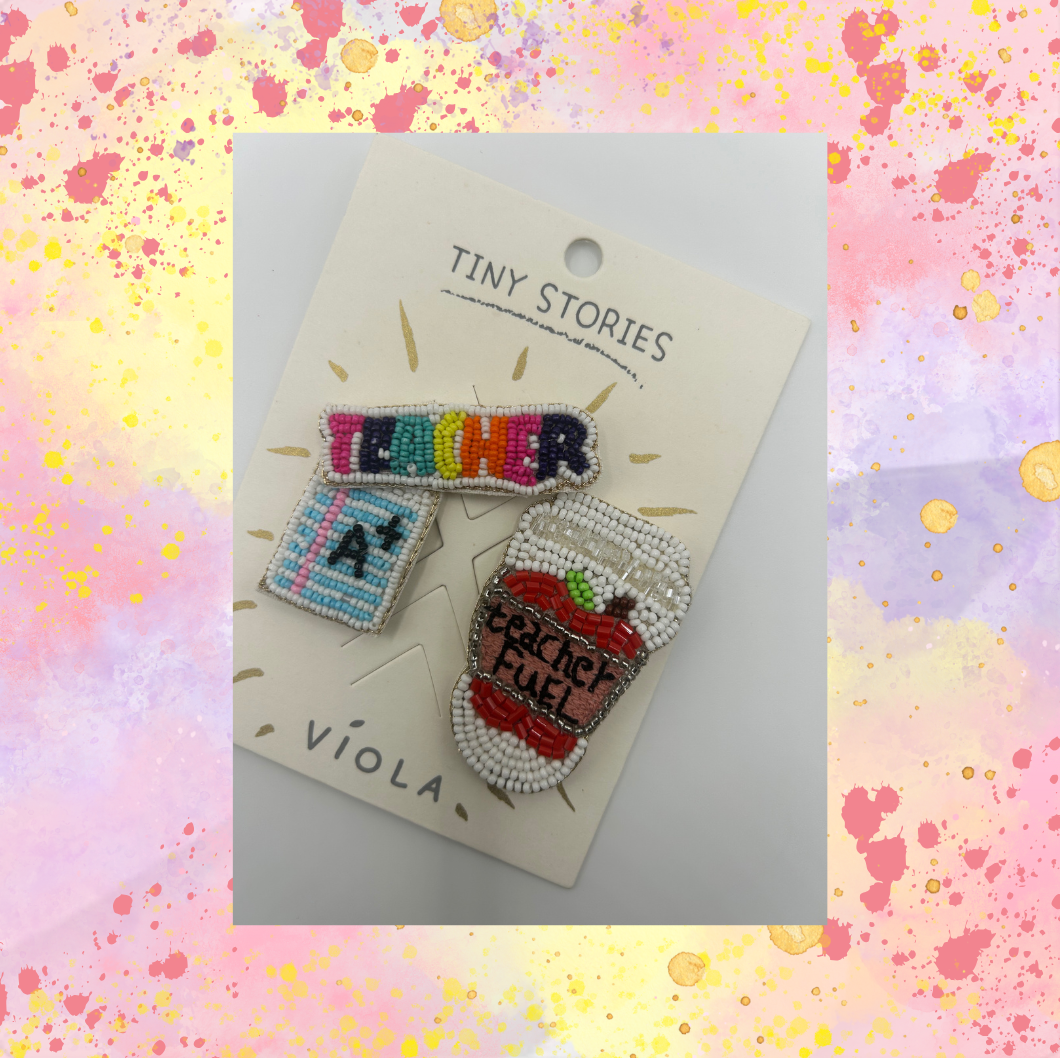 Teacher Pins (Set of Three Pins)