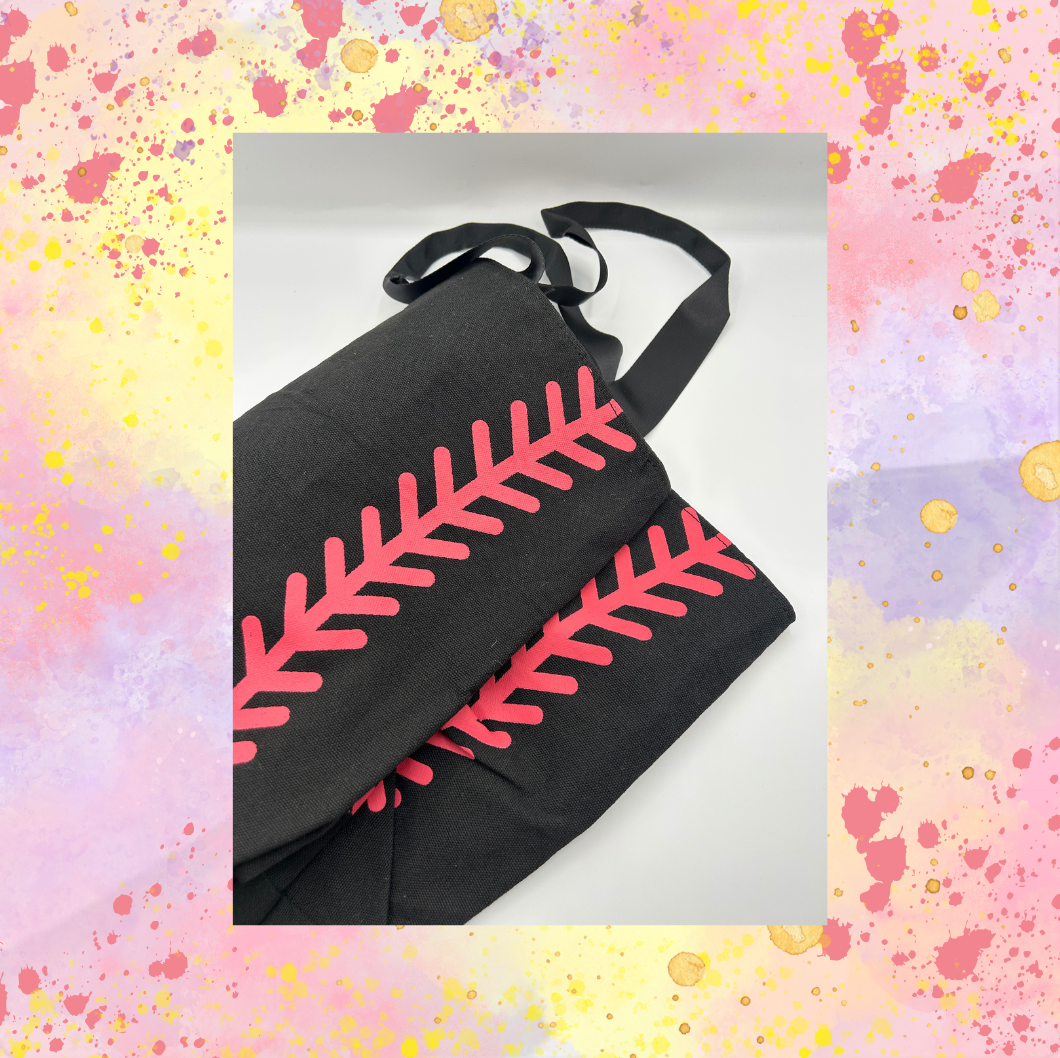 Canvas Baseball Tote Bag