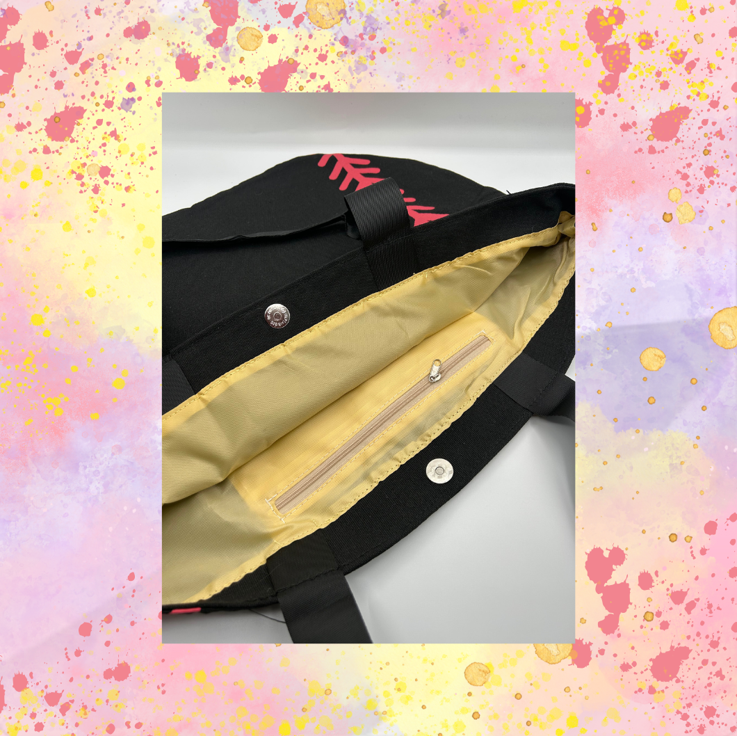 Canvas Baseball Tote Bag