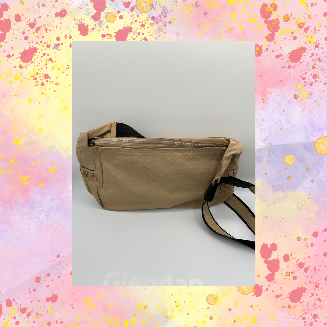 Khaki Daytime Crossbody Tote Bag/Purse