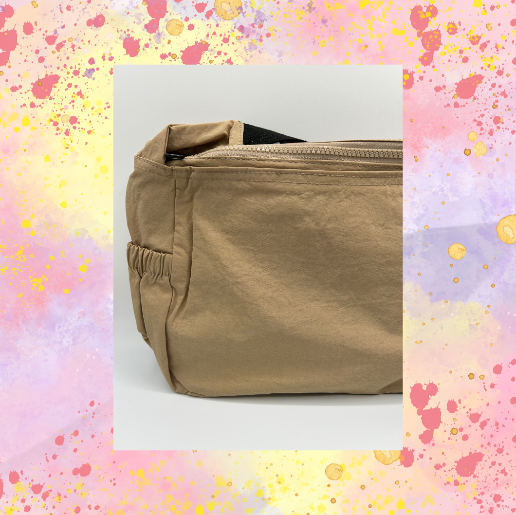 Khaki Daytime Crossbody Tote Bag/Purse