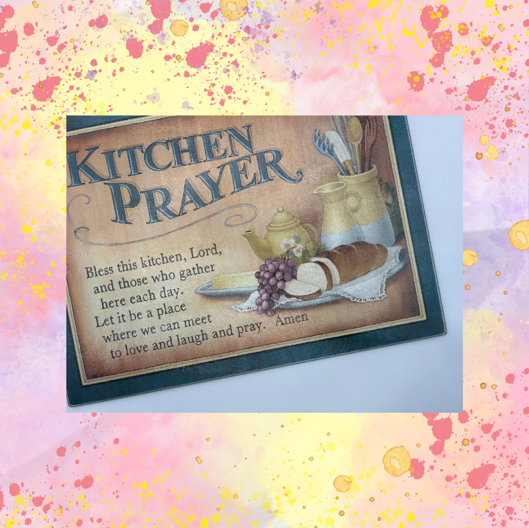 Kitchen Prayer Cutting Board