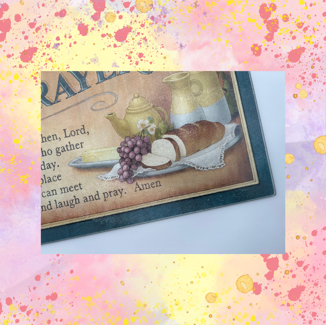 Kitchen Prayer Cutting Board
