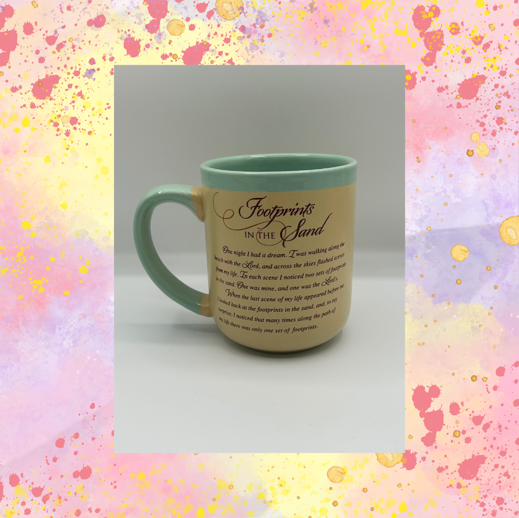 Footprints In The Sand Coffee Mug