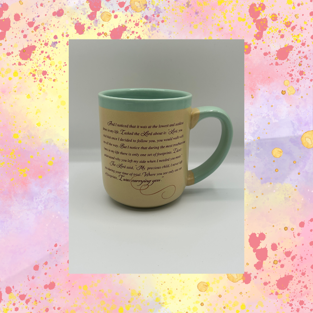 Footprints In The Sand Coffee Mug